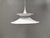 Radius hanging lamp, designed by erik balslev, for fog & mørup denmark, in beautiful white. style -- vintage, mid-century,...