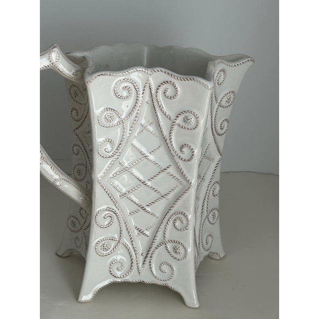 Juliska Jardin du Monde pitcher. Holds 80 ounces.