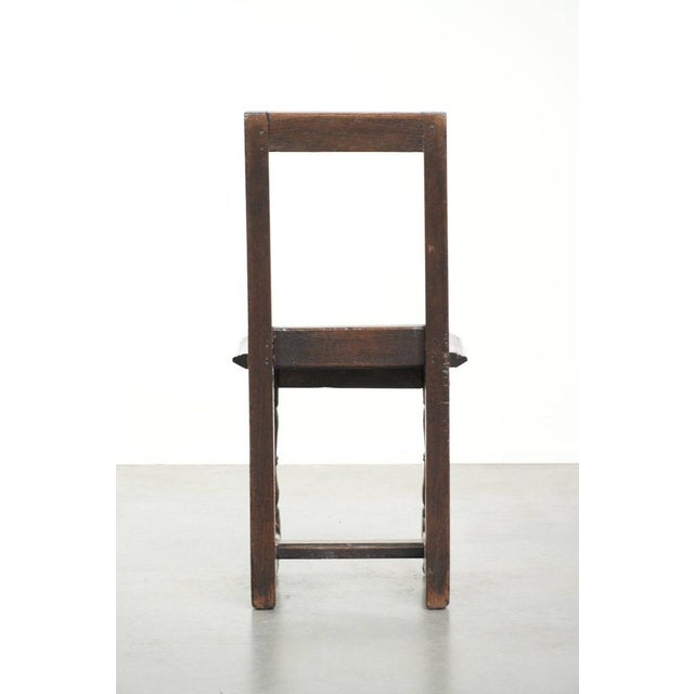 French Antique Lorraine Chair in Oak, 1700s For Sale - Image 4 of 12
