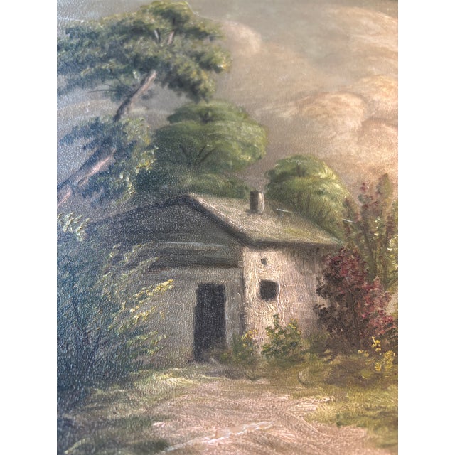 Paint Late 19th Century Oil Painting on Original Academy Board | Circa 1890–1905 For Sale - Image 7 of 10