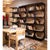 Geometric Mid Century Open Bookcase - Open Box For Sale - Image 9 of 12
