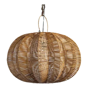 Split Stain Pumpkin Pendant Light 24"