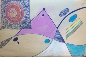 Bay Area Abstract Expressionism Drawing 1950s