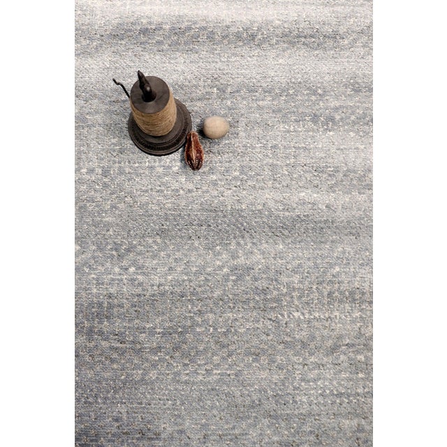 Transitional Pasargad Home Transitional Slateblue Area Rug, 9' 1'' X 11'10'' For Sale - Image 3 of 6