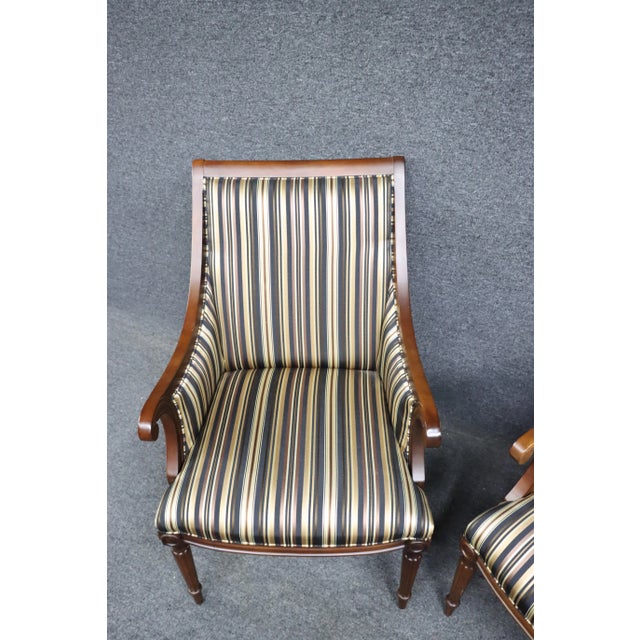 Traditional Fairfield Sheraton Style Armchairs/Pair For Sale - Image 3 of 11