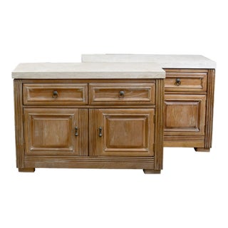 Late 20th C. Drexel Heritage Bel-Aire Large Nightstands, a Pair For Sale