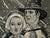 Original graphite pencil drawing by American artist and illustrator Theodore E. Schrock (1879–1952), depicting a Pilgrim...