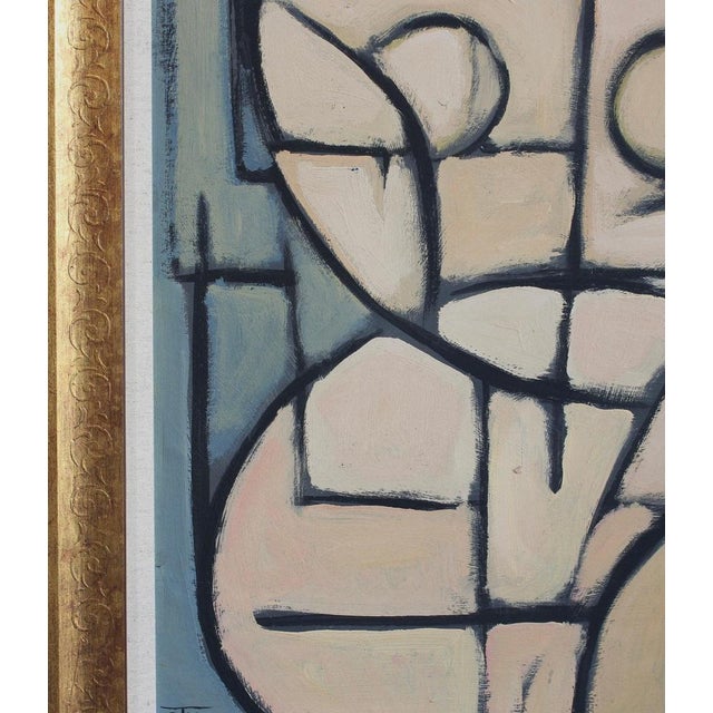Postwar European Artist, The Vanguard Series Nr. XXVI Abstract Composition, 1950s-1970s, Oil on Board, Framed For Sale - Image 7 of 15