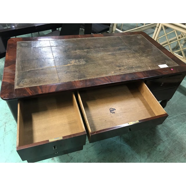Louis Philippe Desk in Mahogany For Sale - Image 3 of 5