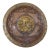 Antique 19th Century Handmade Thick Copper Brass Relief Wall Plaque Plate For Sale
