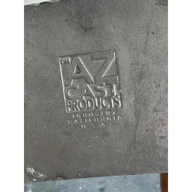 Late 20th Century Vintage Monumental Az Cast Aluminum Cone Vase For Sale - Image 5 of 11