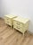 Mid 20th Century Vintage Henry Link Bali Hai Coastal Hollywood Regency Cream Nightstands, 2 Pieces, Attributed For Sale - Image 5 of 13
