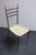 Set of Six Italian Modernist Steel and Brass Dining Chairs After Gio Ponti For Sale - Image 17 of 18