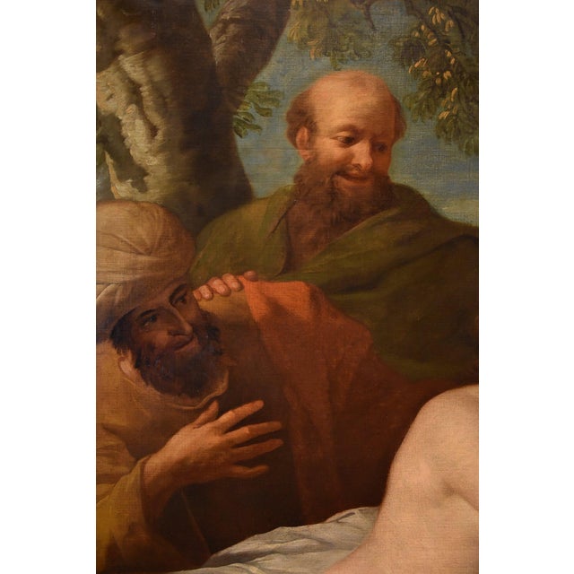 Giovanni Segala, Susanna and the Elders, 1700, Oil on Canvas For Sale - Image 7 of 15
