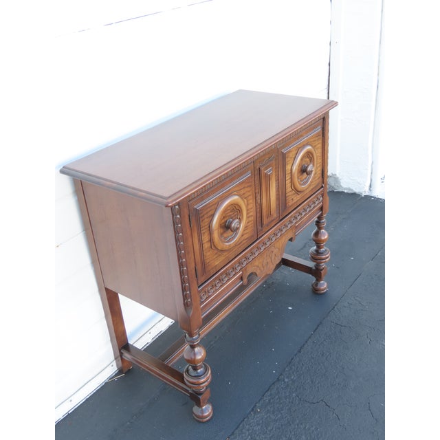1900s Carved Buffet Server Bathroom Vanity 6416 For Sale - Image 13 of 15