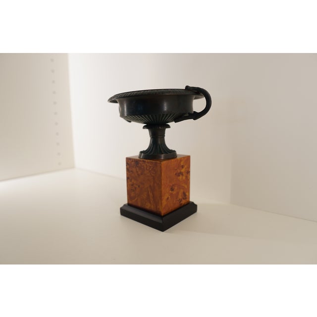 Vintage San Pacific Neoclassical Style Bronze Tazza For Sale In Austin - Image 6 of 14