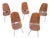 Medea Chairs with Straight Backrests by Vittorio Nobili for Medea, 1950s, Set of 5 For Sale