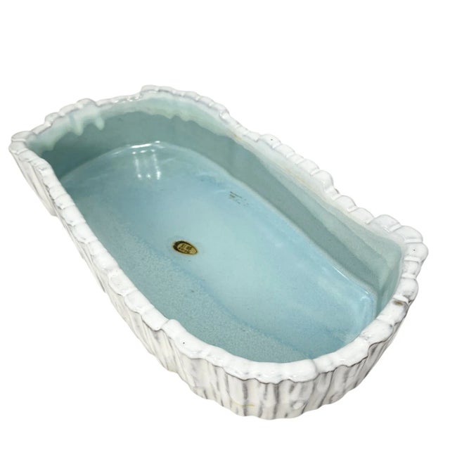 1960s Mid Century Modernist Ikebana Ceramic Vase For Sale - Image 5 of 10