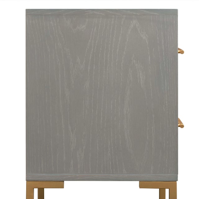 Transitional Quinn Gray Side Table For Sale - Image 3 of 12