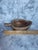 Hand Carved Iroko Wood Partitioned Leaf Bowl For Sale - Image 9 of 11