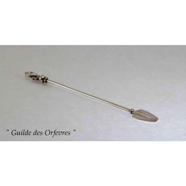 "Description : Georg Jensen Sterling Silver Champagne Whisk. Pattern : Fish - Size : 6 ¾ in. Weight: Oz Vintage Sterling...