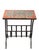 Art Deco Vintage Tile Top Wrought Iron Table For Sale - Image 3 of 11
