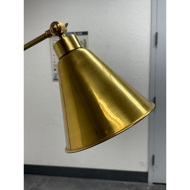 Serena & Lily Claremont Brass Floor Lamp For Sale In San Francisco - Image 6 of 12