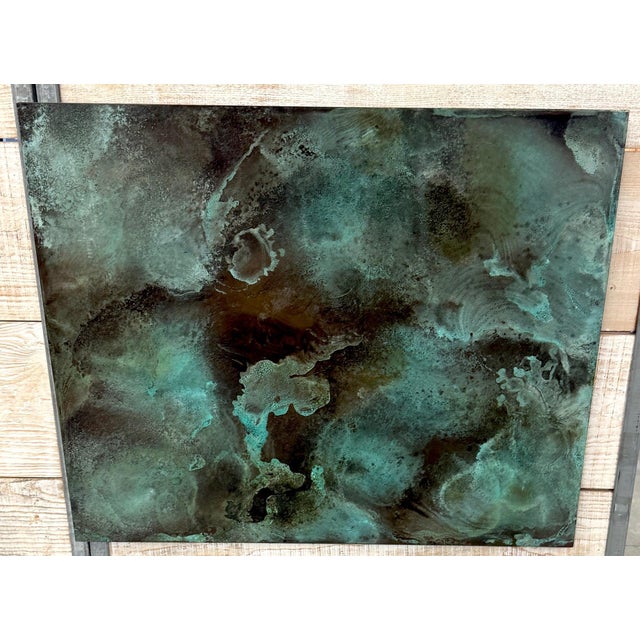 Verdigris Treloar, Shallow Water, Verdigris-Patinated Copper Panel, No. 3000/c, 36" x 44" For Sale - Image 8 of 18
