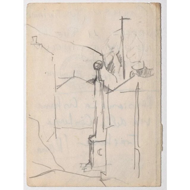 Herta Hausmann - Rome Streets - Original Drawing on Paper - 1940s For Sale - Image 3 of 3