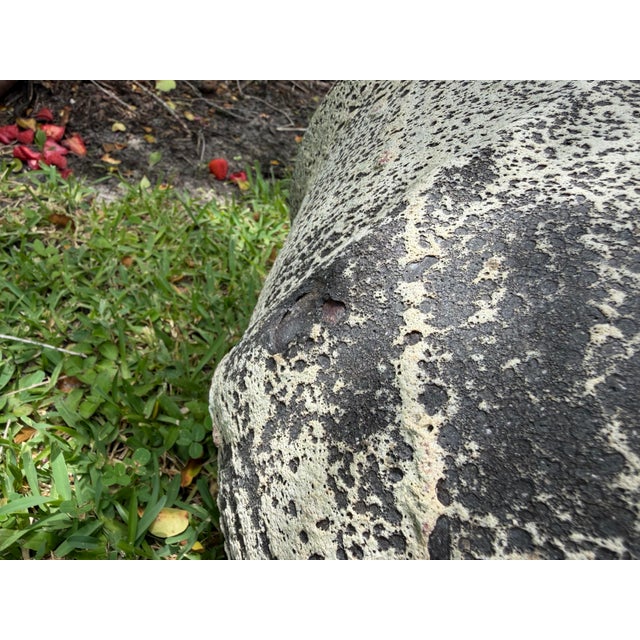 Vintage Volcanic Glaze Terracotta Garden Planter For Sale - Image 9 of 10