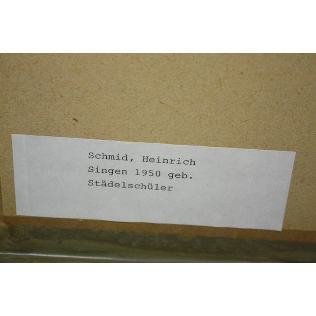 Schmid Heinrich, Berlin 2 from 1981 City View, 1981, Oil Painting on Canvas For Sale - Image 6 of 12