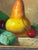 Early 21st Century Carle Shi Cherries and a Pear Oil Painting, Signed For Sale - Image 5 of 12