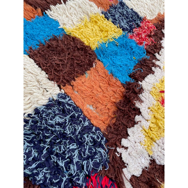 Colorful Moroccan Azilal Wool Rug For Sale - Image 4 of 9