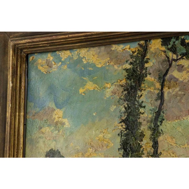 Gigi Comolli, Lombard Landscape, Oil Painting, 1928 For Sale - Image 4 of 5