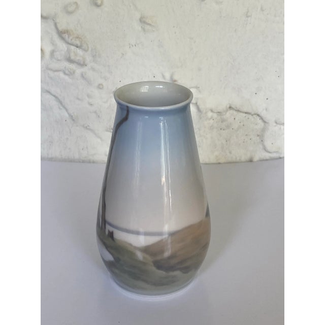 Art Nouveau Vintage Bing & Grøndahl Porcelain Vase Art Nouveau Style For Sale - Image 3 of 5