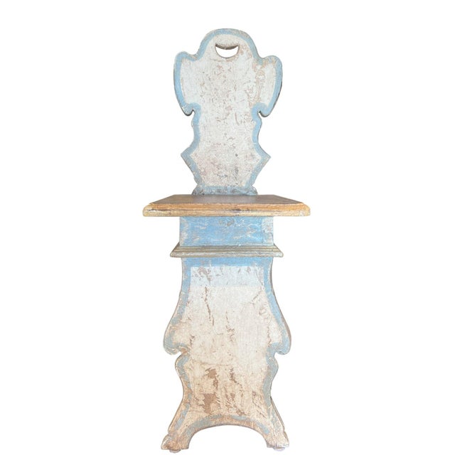 Italian 17th Century Style Pair of Tuscan "Sgabelli" Painted Stools For Sale - Image 12 of 12