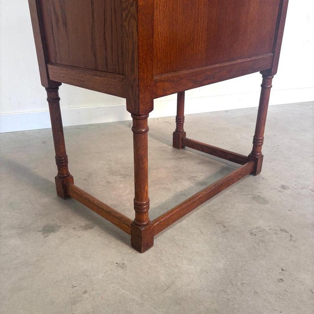 Vintage Oak Hall Cabinet, 1960s For Sale - Image 10 of 12