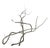 Minimalist Fog Gray Hand-Painted Wallpaper | Wisteria Chinoiserie Mural | Calming Zen Wall Art For Sale