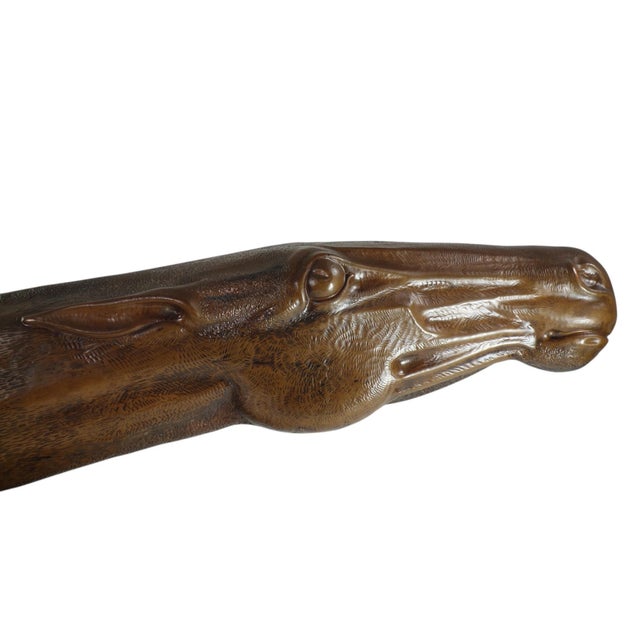 Giovanni Gentiletti, Horse, Embossed Copper Sculpture, 1970 For Sale - Image 4 of 10