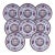 Set of 8 English Victorian Style Plates by Copeland Spode for Tiffany & Co. For Sale