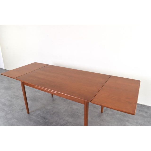 Mid-Century Modern Danish Extendable Dining Table in Teak, 1960s For Sale - Image 13 of 16