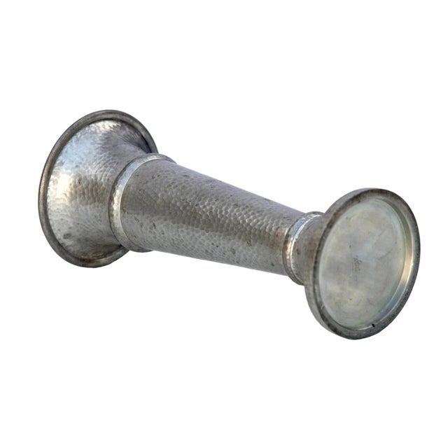 Mid 20th Century Hammered American Pewter Vase For Sale - Image 9 of 9