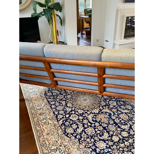 Danish Three-Seater Teak Sofa from Komfort, 1960s For Sale - Image 3 of 18