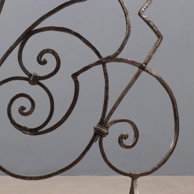 Wrought Iron Fireplace Guard For Sale - Image 5 of 9