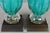 Teal Murano Glass Mid Century Lamps, a Pair For Sale - Image 8 of 10