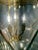 Grand-scale new old stock hexagonal 9-light Art Deco Revival chandelier with fluted-glass panels. This beauty looks like a...