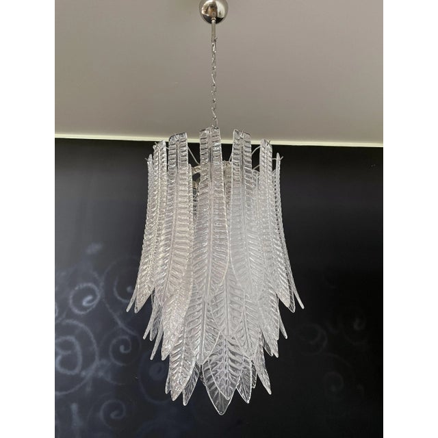 Huge Italian Murano Felci Glass Chandelier, 1980s For Sale - Image 11 of 18
