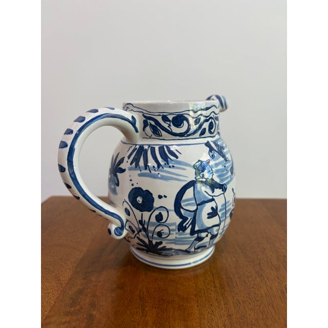 Vintage Oud Delft Colonial Williamsburg Posset Pot Mixing Jug Holland C50 For Sale - Image 13 of 13