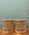 Wood Vintage Woven Rattan Accent Tables - Set of 2 For Sale - Image 7 of 14