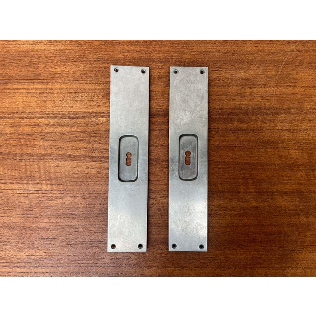 Minimalist Sliding Door Mounting Handles, Germany, 1920s, Set of 2 For Sale - Image 11 of 11